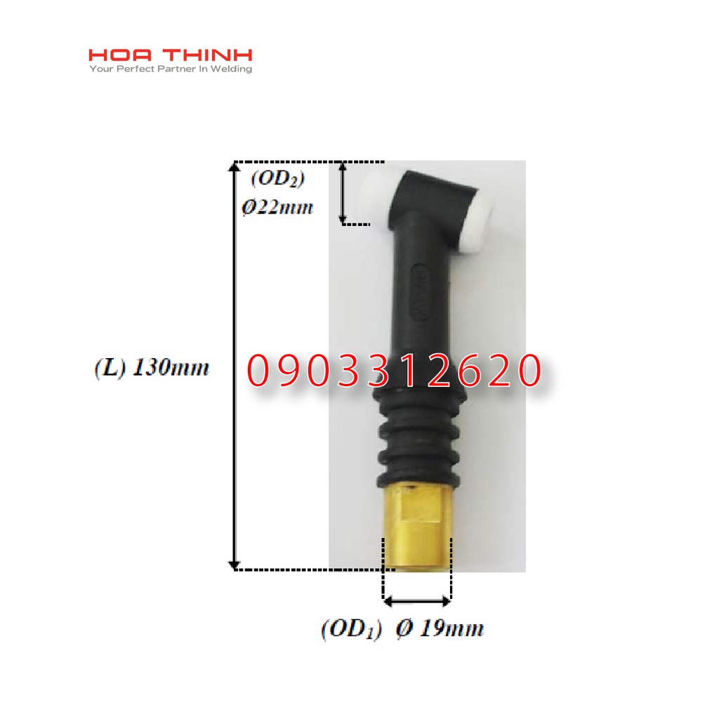 Phụ tùng hàn TIG TQ Thân đuốc hàn Tig WP-26 + tay cầm