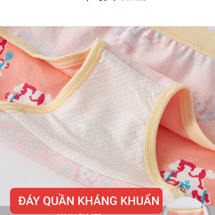 [HÀNG MỚI 2022] Quần chip bé gái, sét 3 quần lót cho bé từ 9-49kg