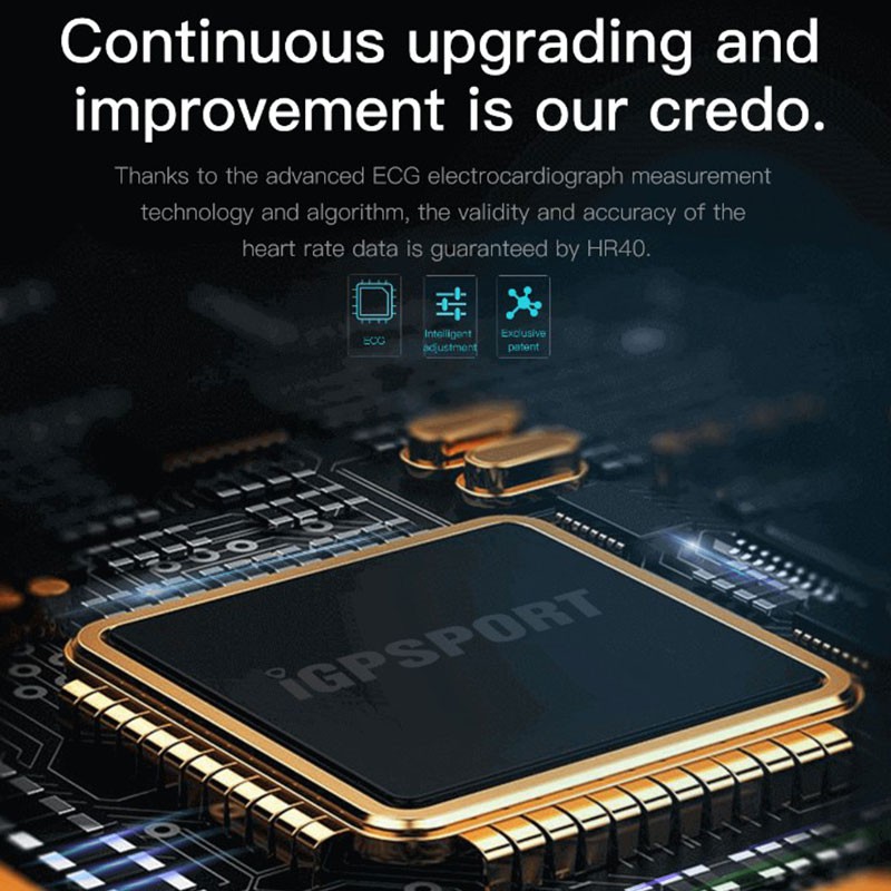 IGPSPORT HR40 Máy theo dõi nhịp tim Dây đeo ngực ANT + Cảm biến nhịp tim Bluetooth Tương thích GARMIN Bryton Máy tính theo dõi thể thao