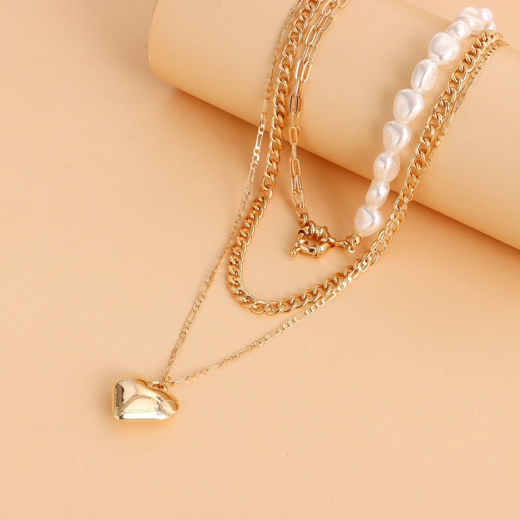 ANEMONE Vòng cổ Nhiều Tầng Phong Cách Hàn Quốc Thời Trang Cho Nữ