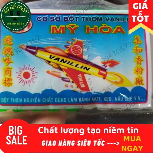 10 ỐNG TINH CHẤT VANI LÀM BÁNH, NẤU CHÈ THƠM NGON HIỆU MỸ HÒA