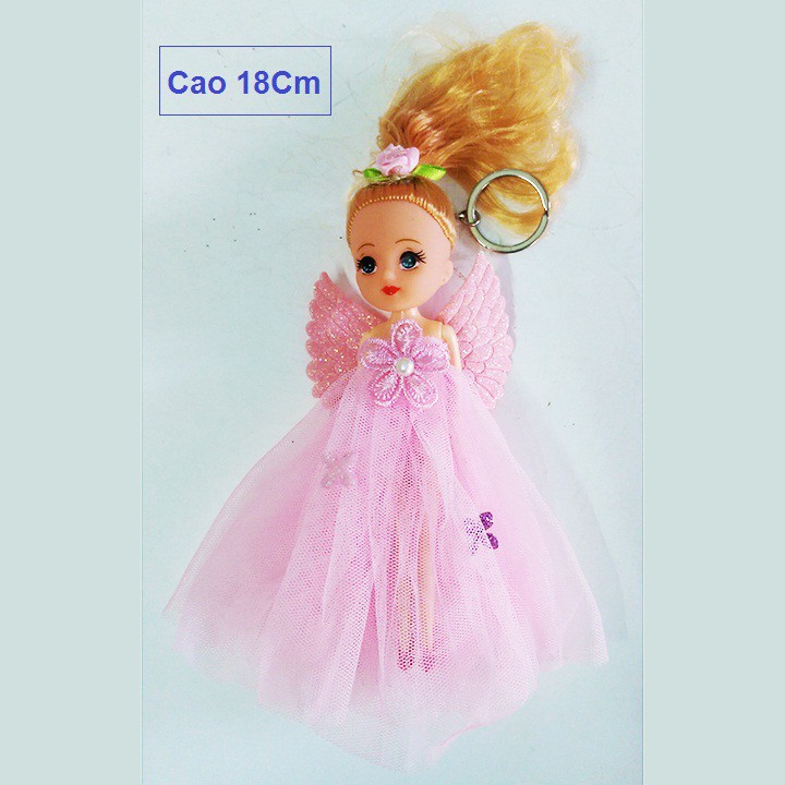 Túi 12 đồ chơi búp bê cánh tiên móc khóa 18Cm, búp bê móc khóa