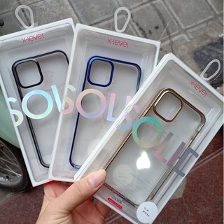 Ốp lưng nhựa cứng viền màu iPhone 12/ 12p/ 12 Pro Max Chính hãng X-level