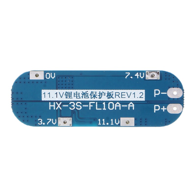 folღ 3S 11.1V 12.6V 10A Li-ion Lithium Battery 18650 Charger PCB BMS Protection Board