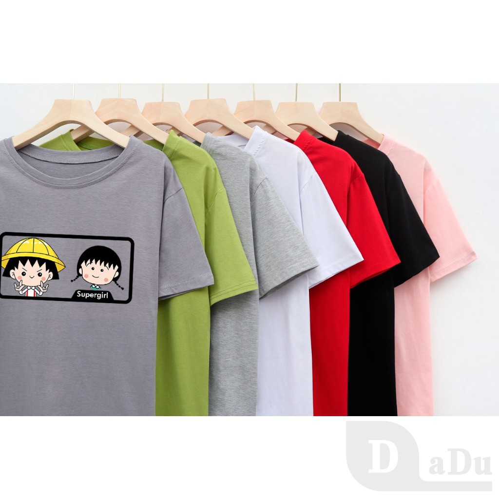 Áo Thun 100% Cotton Tay Ngắn Cổ Tròn Dáng Ôm Có 8 Màu Tùy Chọn Size S ~ 3XL Dành Cho Cặp Đôi