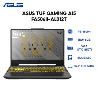 Laptop Asus TUF Gaming A15 FA506II-AL012T - AMD Ryzen 5-4600H, 8GB RAM, SSD 512GB, Nvidia GeForce GTX 1650Ti 4GB GDDR6 + AMD Radeon Graphics, 15.6 inch