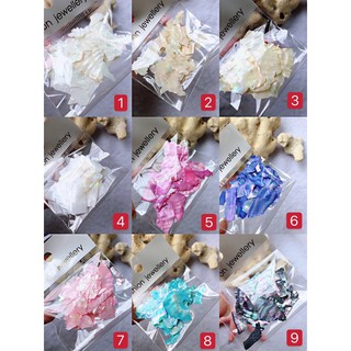 Xà cừ vân gỗ siêu mỏng trang trí nail 14 màu