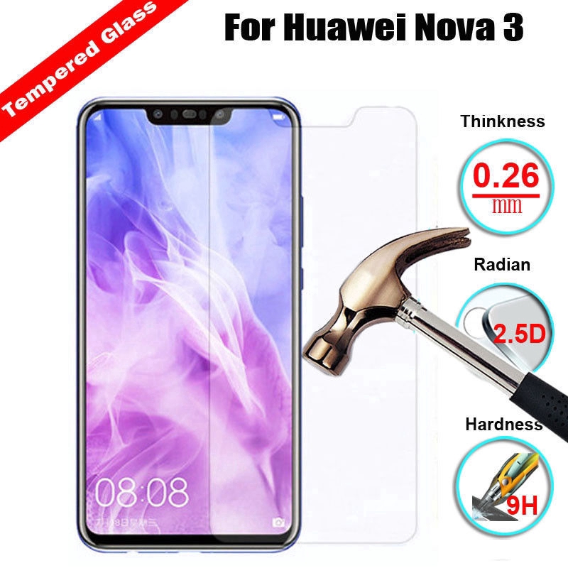 Ốp lưng TPU trong suốt kèm kính cường lực cho điện thoại Huawei Mate 20 Lite/Nova 3 3i