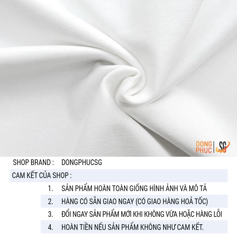 Áo cặp nam nữ dễ thương form unisex thun cotton mềm mịn cổ tròn tay ngắn màu trắng AC201T | DONGPHUCSG