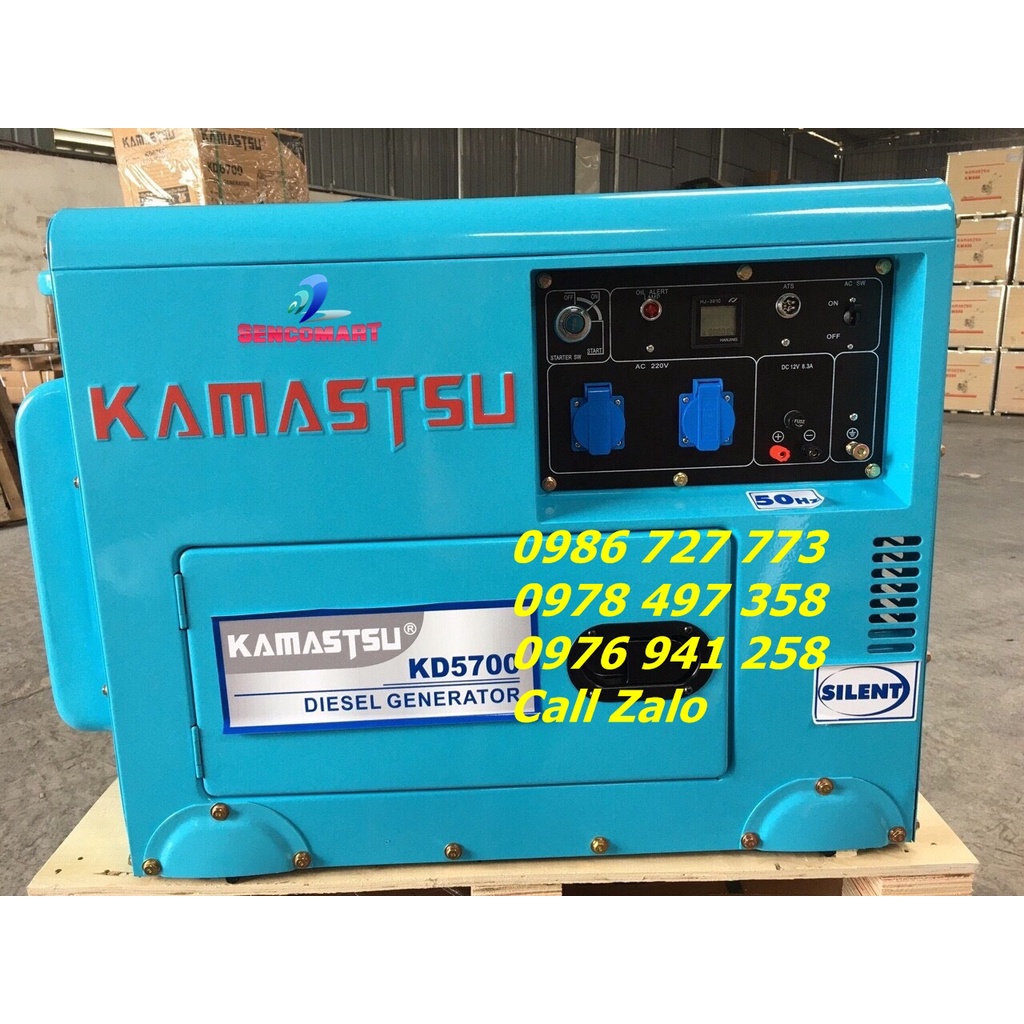 Địa chỉ bán máy phát điện 3kw chạy dầu dùng điều hòa kamastsu kd5700