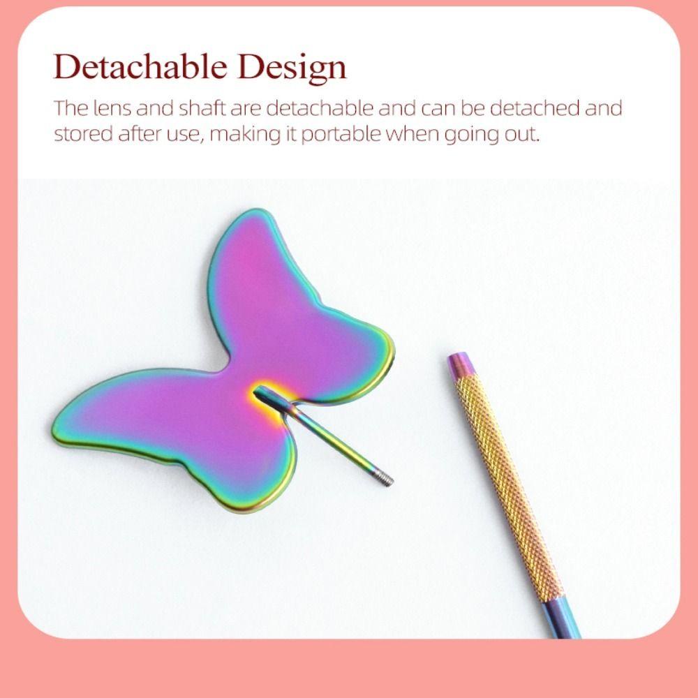 Gương Soi Lông Mi Chuyên Nghiệp Bằng Thép Không Gỉ Mịn Màng Chống Sương Mù