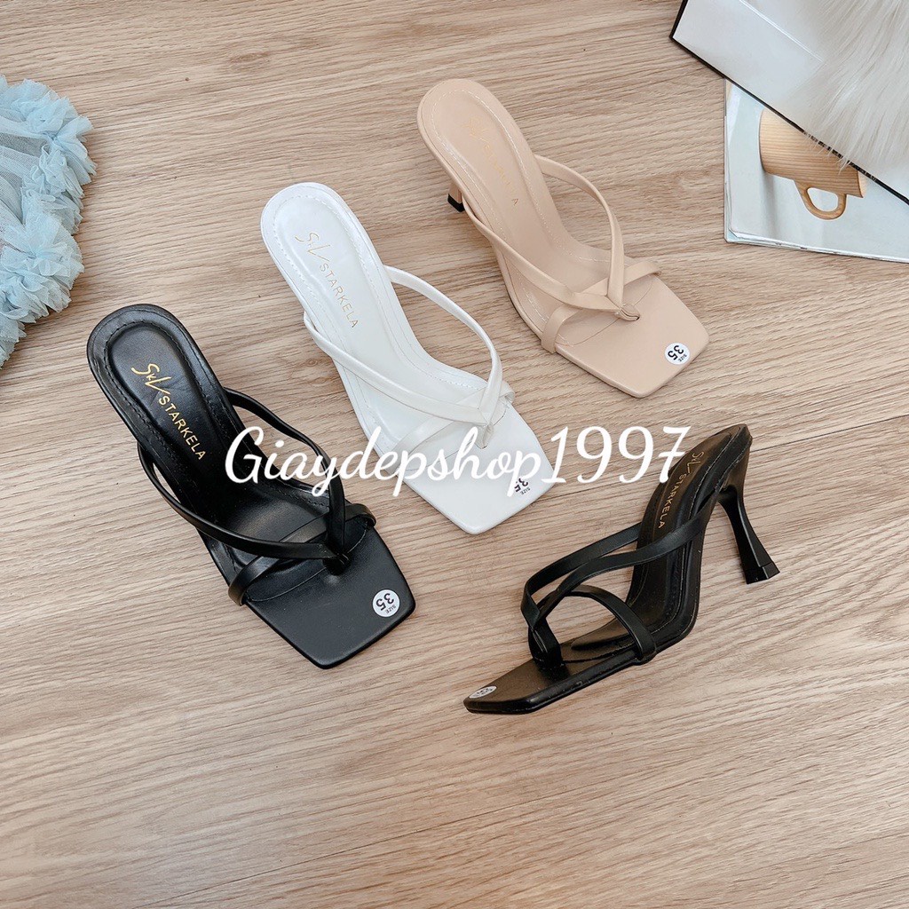 Giày cao gót quai mảnh cao 7cm, giày cao gót sỏ ngón gót nhọn hàng đẹp - mã DDDDDD