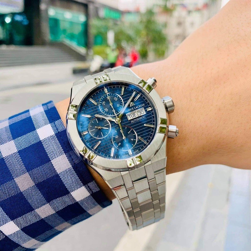 Đồng hồ nam Mau.rice Lac.roix Aikon Chronograph Blue -  .