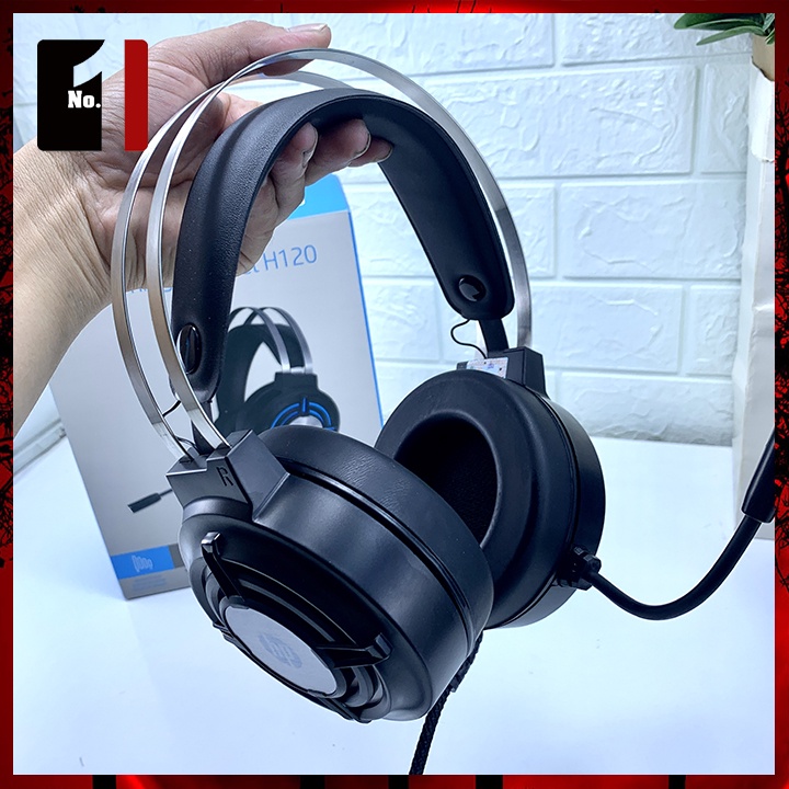 Tai Nghe Nhạc Headphone Gaming Chụp Tai Có Dây HP H120G Led RGB Tai Nghe Game Thủ Có Mic Máy Vi Tính Laptop Pc
