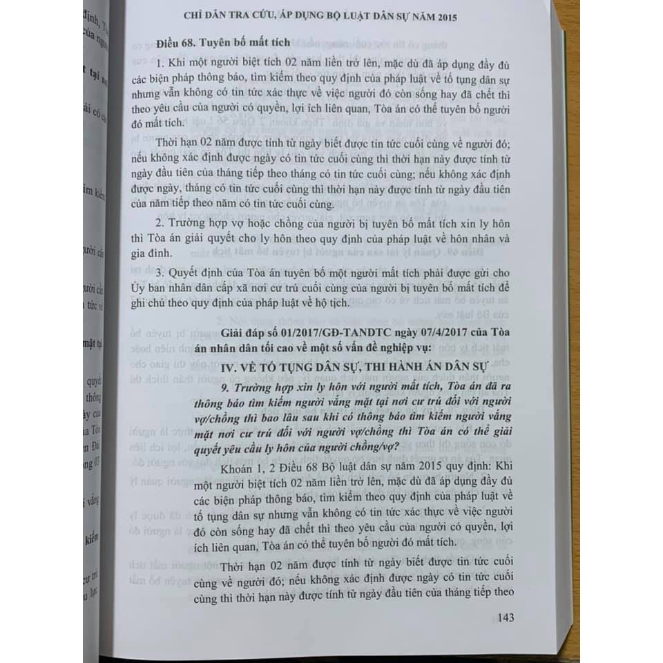 Sách - Combo Chỉ dẫn tra cứu, áp dụng bộ luật dân sự 2015 và Chỉ dẫn tra cứu, áp dụng bộ luật tố dụng dân sự năm 2015 | BigBuy360 - bigbuy360.vn