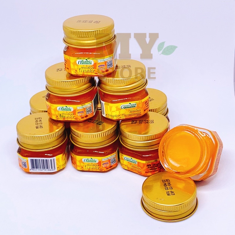 (Chính Hãng) Dầu Cù Là Thơm Gừng Green Herb Thái Lan 10g