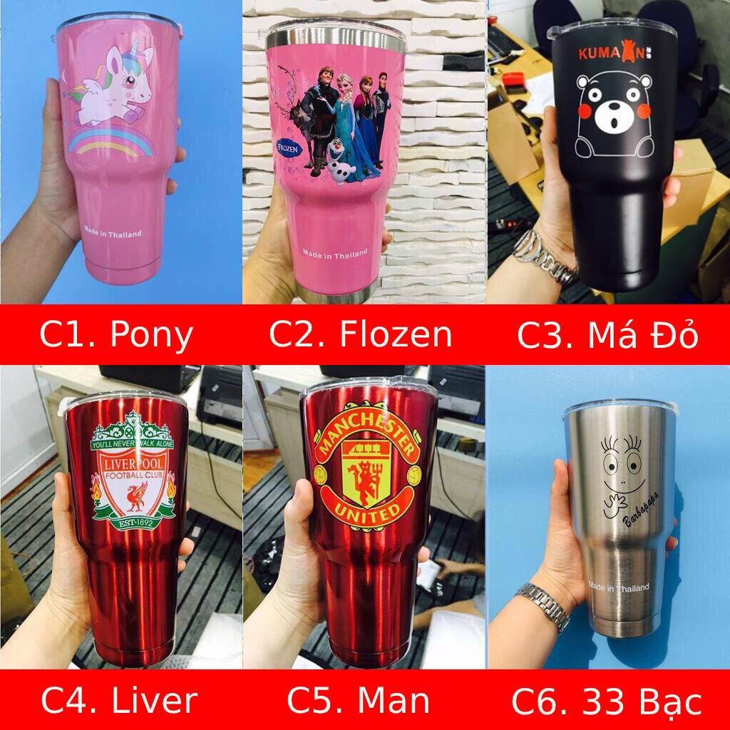 LY GIỮ NHIỆT THÁI LAN 900ML TẶNG COMBO TÚI ĐỰNG + ỐNG HÚT + THANH CỌ RỬA | BigBuy360 - bigbuy360.vn