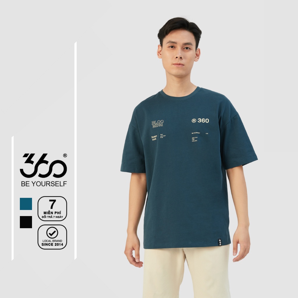 Áo thun nam in chữ, chất vải cotton cao cấp thương hiệu 360 Boutique - APHTK322