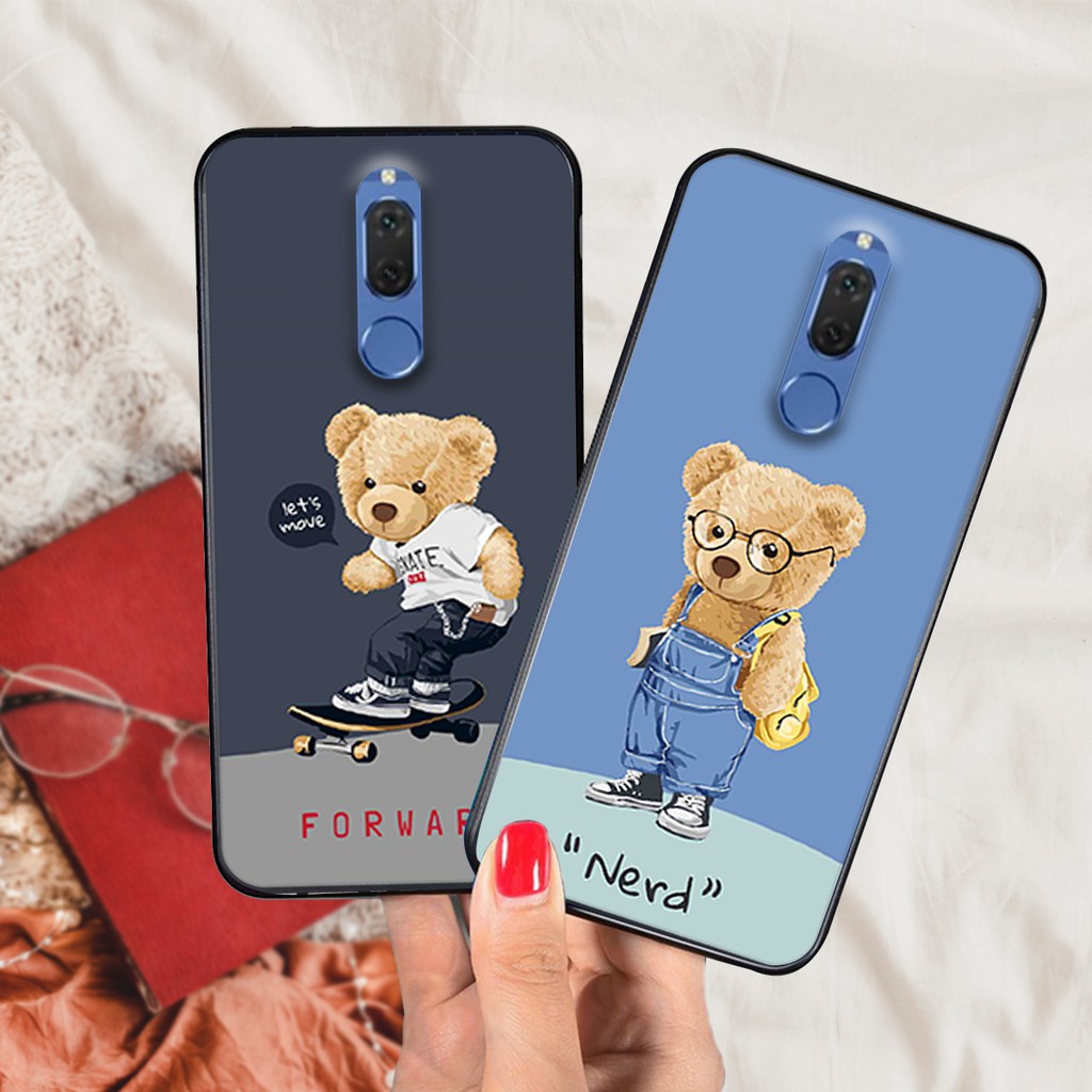 Ốp lưng điện thoại HUAWEI Nova 2I in hình gấu hoạt hình cute đáng yêu