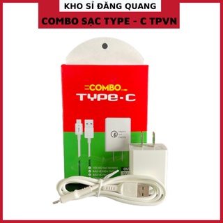 Combo bộ sạc type - c tpvn, củ cáp sạc, củ sạc, cáp sạc