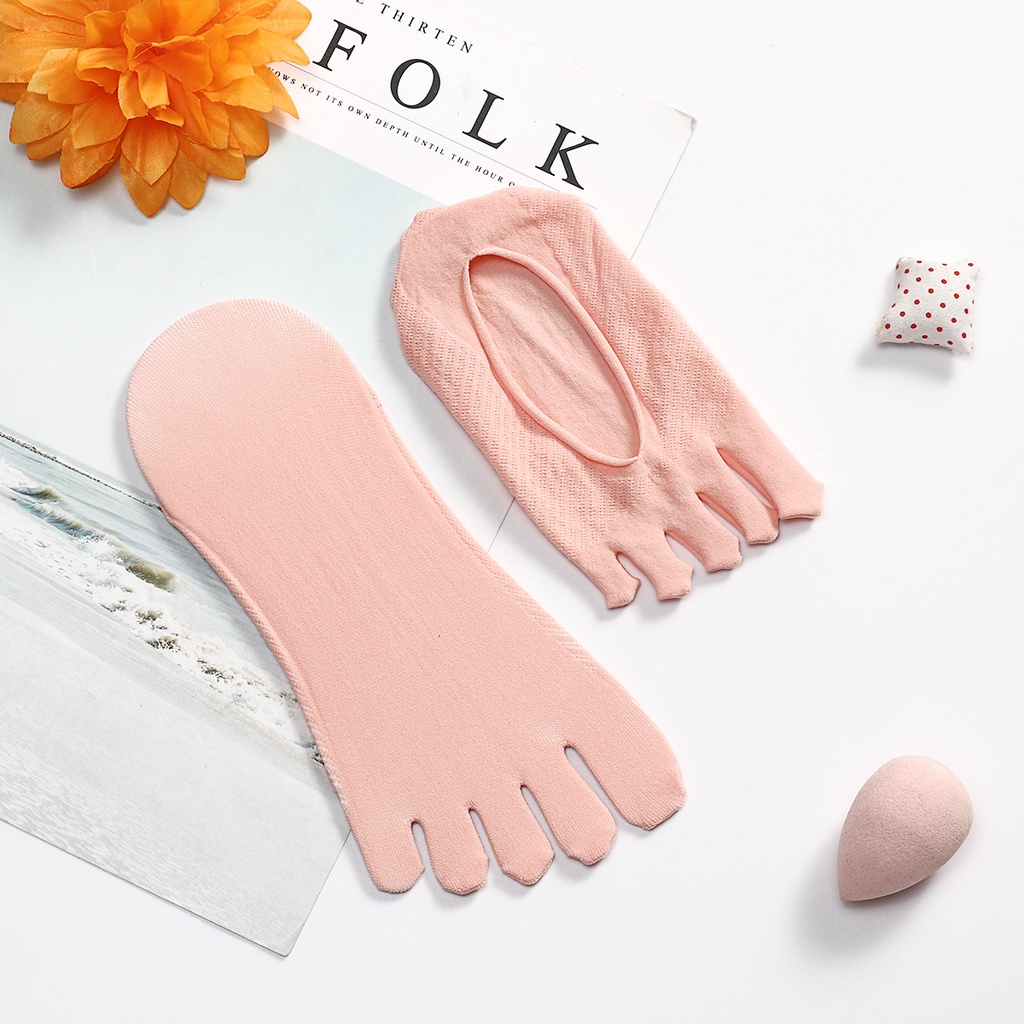Vớ Cotton Xỏ Ngón Phối Ren Thời Trang Cho Nữ