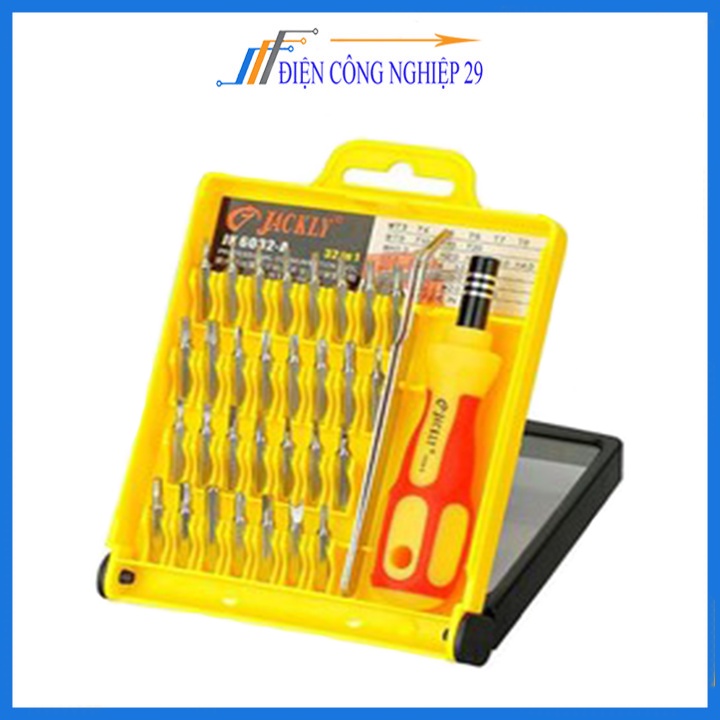 Bộ Tô Vít 32 Đầu Screw ( Tặng 1 Kẹp Linh Kiện Cong )