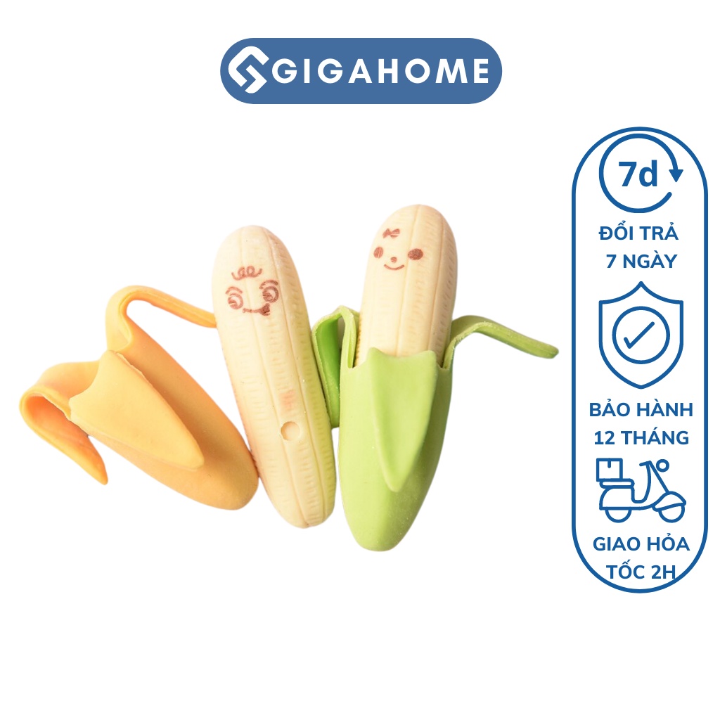 Combo 2 Cục Tẩy Hình Chuối Đáng Yêu GIGAHOME 9117