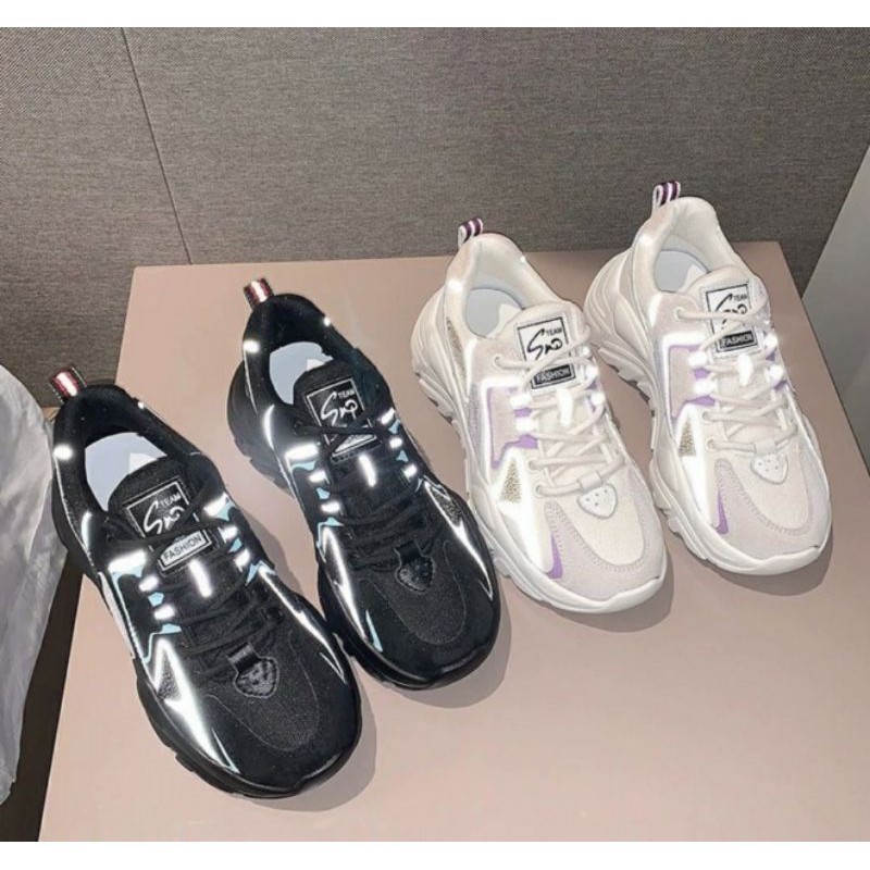 [Mã FAGREEN245 giảm 10% tối đa 30k đơn từ 99k] Giầy thể thao nữ đế độn siêu nhẹ SP phản quang | BigBuy360 - bigbuy360.vn