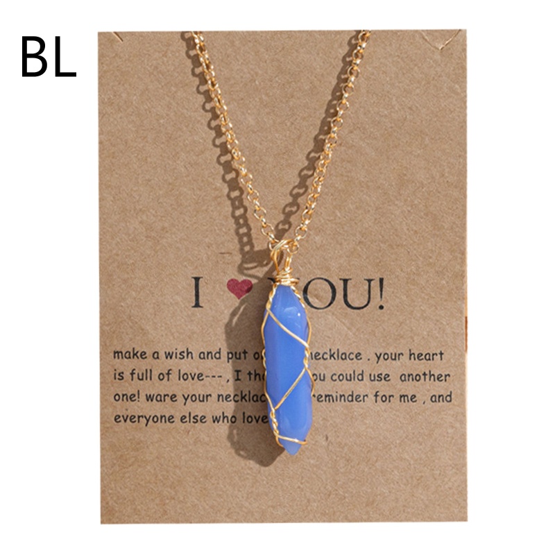 Vòng cổ Mặt Đá Thạch Anh Tự Nhiên Hình Lục Giác