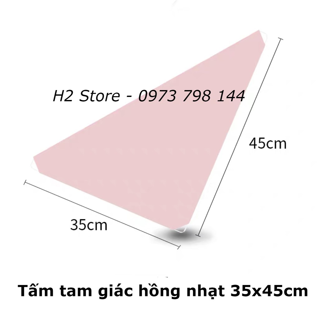 Bán lẻ tấm nhựa tam giác 45x35cm lắp ráp tủ quần áo, chuồng quây chó mèo, kệ để đồ ( tặng 2 chốt/ tấm)