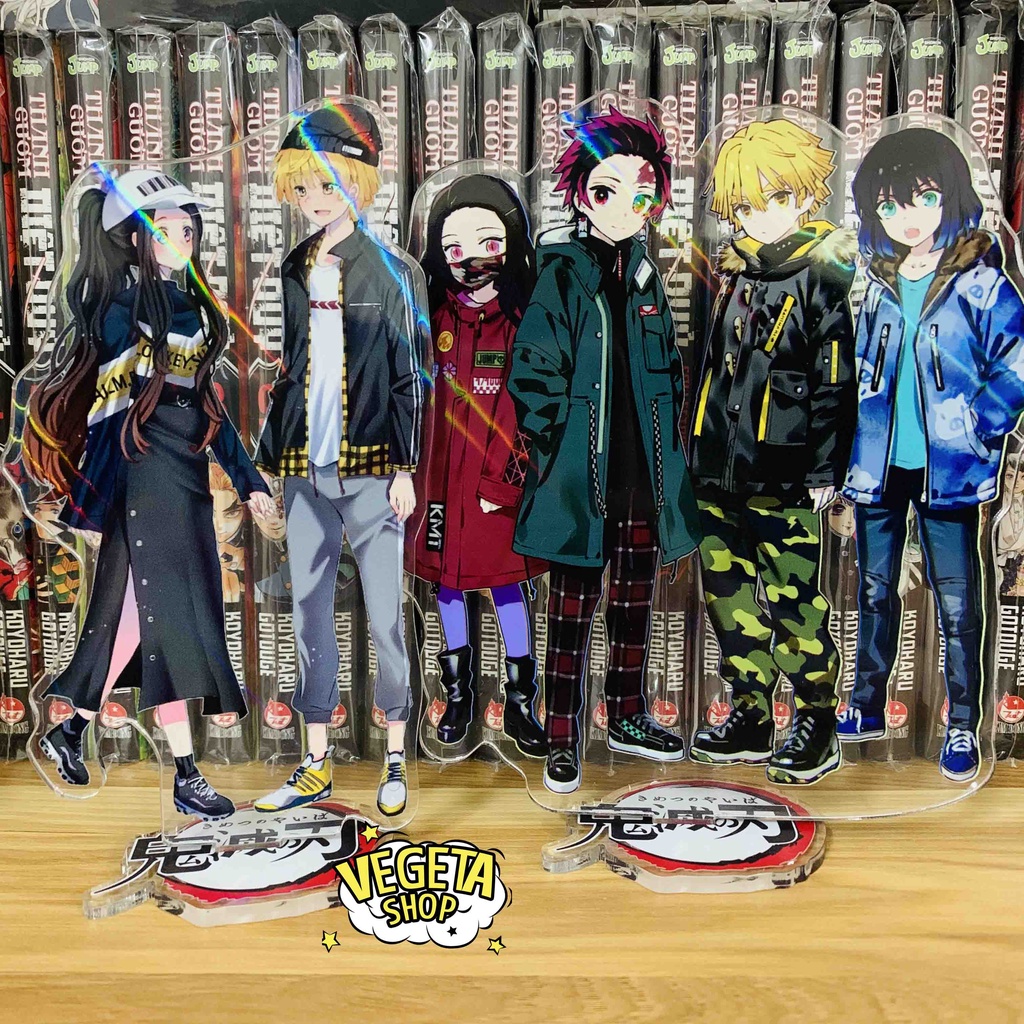 Mô Hình Tượng Standee Acrylic Mica 2 mặt Thanh Gươm Diệt Quỷ - Kimetsu No Yaiba - Tanjiro Nezuko Zenitsu Muichiro Tokito