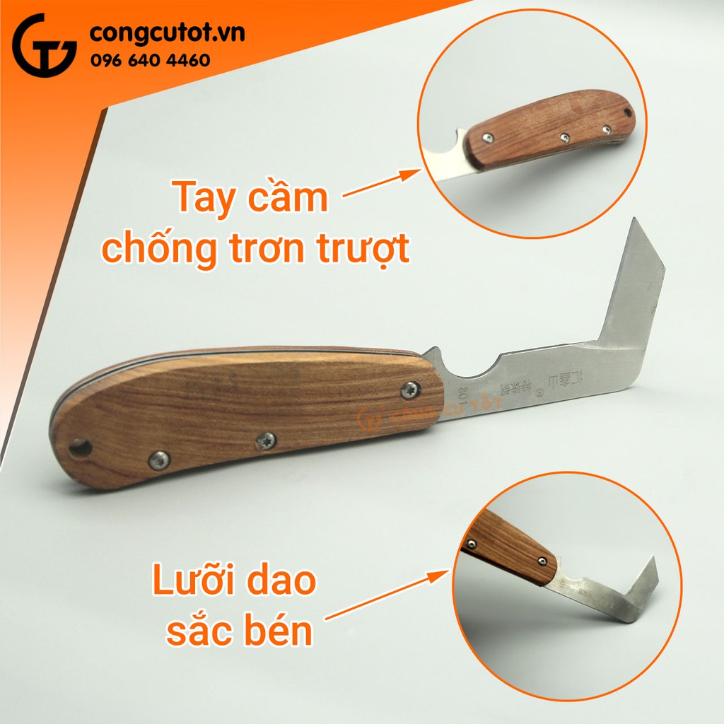 Dao khoanh vỏ cán gấp thép các bon