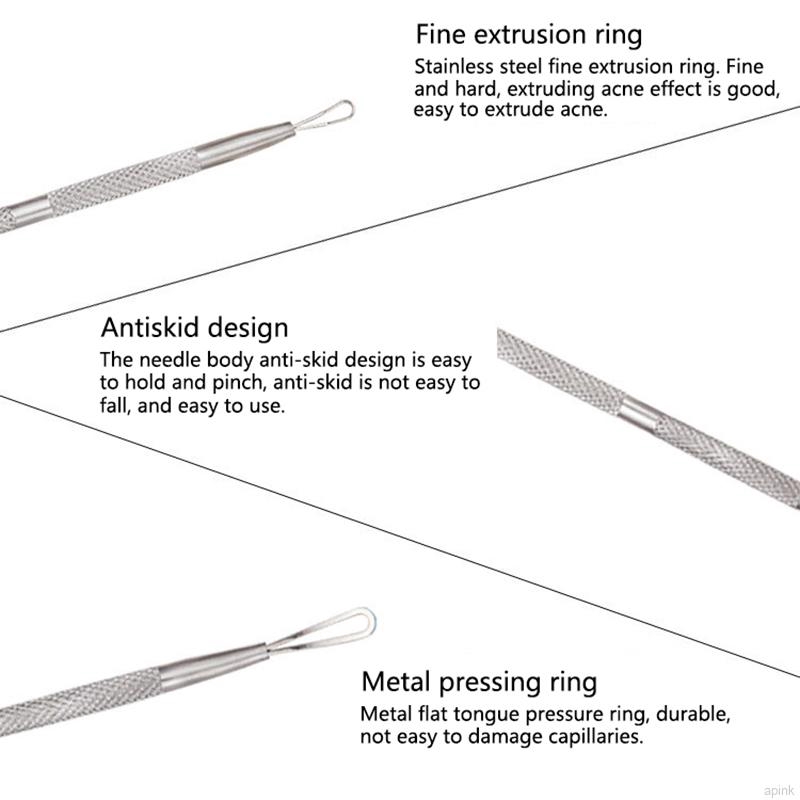 Thanh lấy nhân mụn 2 đầu bằng thép không gỉ