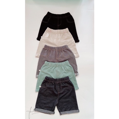 Quần giả jean đùi lửng cho bé 8-50kg