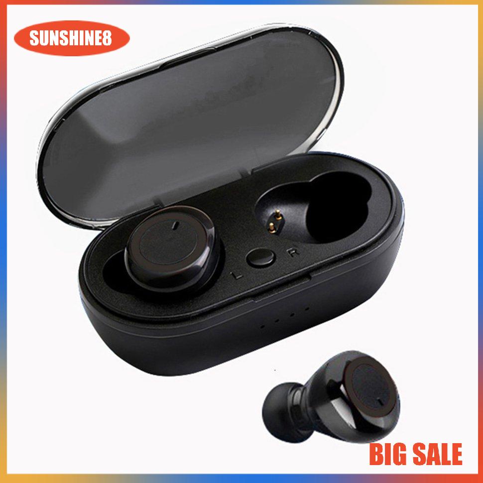 【SUN】Y50 Wireless 5.0 Sports Headphones With Charging Compartment Headset