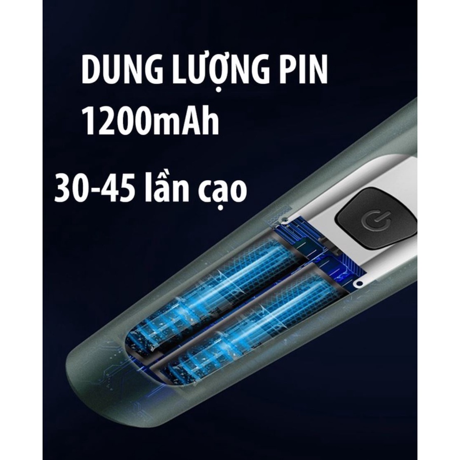 Máy Cạo Râu 4 in 1 ( Tông Đơ Massage Mặt Tỉa Lông Mũi Cạo Râu ) Phân Loại 9D Shaver Tặng Kèm 6 Phụ Kiện Chuyên Nghiệp