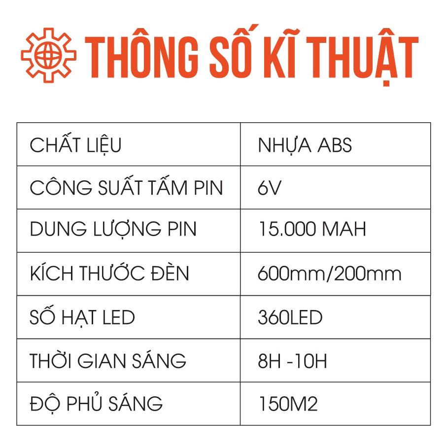 Đèn năng lượng mặt trời SOLAR LIGHT 150W- 200W, Đèn chiếu sáng đường phố liền thể công suất 200w, Chống nước IP67