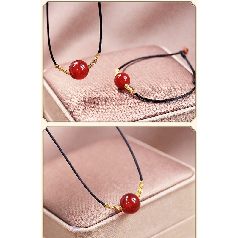 Vòng Tay Đá Mã Não Đỏ Thời Trang Cá Tính