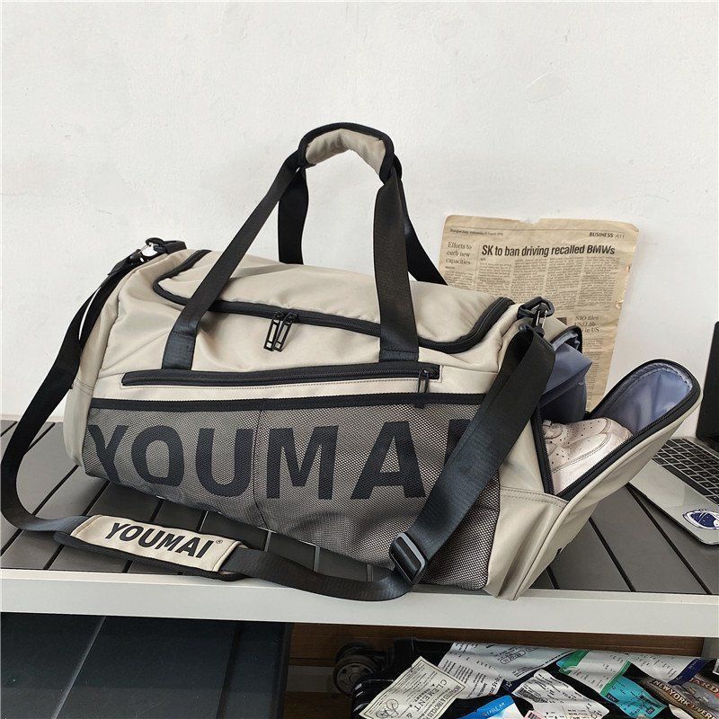 Túi đựng hành lý đi du lịch/ tập gym sức chứa lớn chia ngăn khô/ ướt cho nam