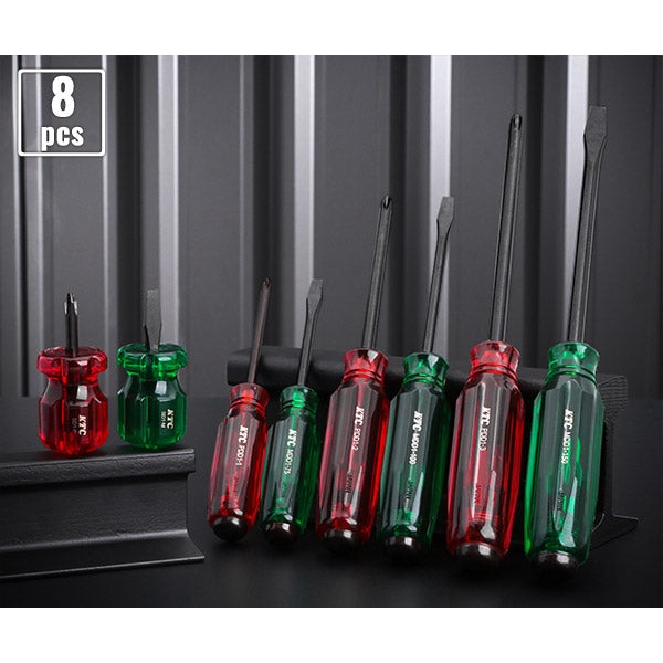 Tua vít cán nhựa cứng KTC NHẬT loại 2 cạnh và 4 cạnh có thể đóng được PDD1-1,2,3 và MDD1-75,100,150-Made in Japan- PMD18