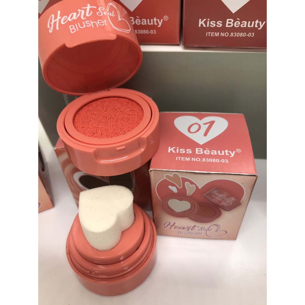 Má hồng cushion trái tim HeartSeal Kissbeauty | BigBuy360 - bigbuy360.vn