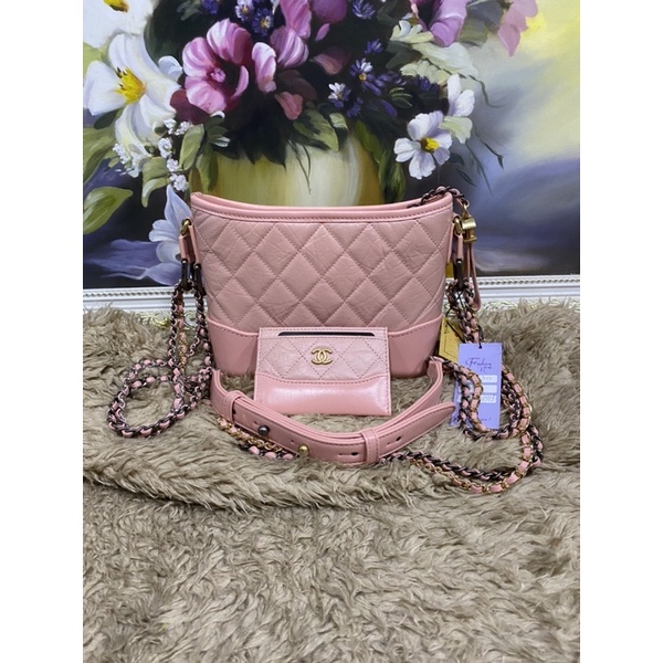 Túi xách hobo Hồng da size 20