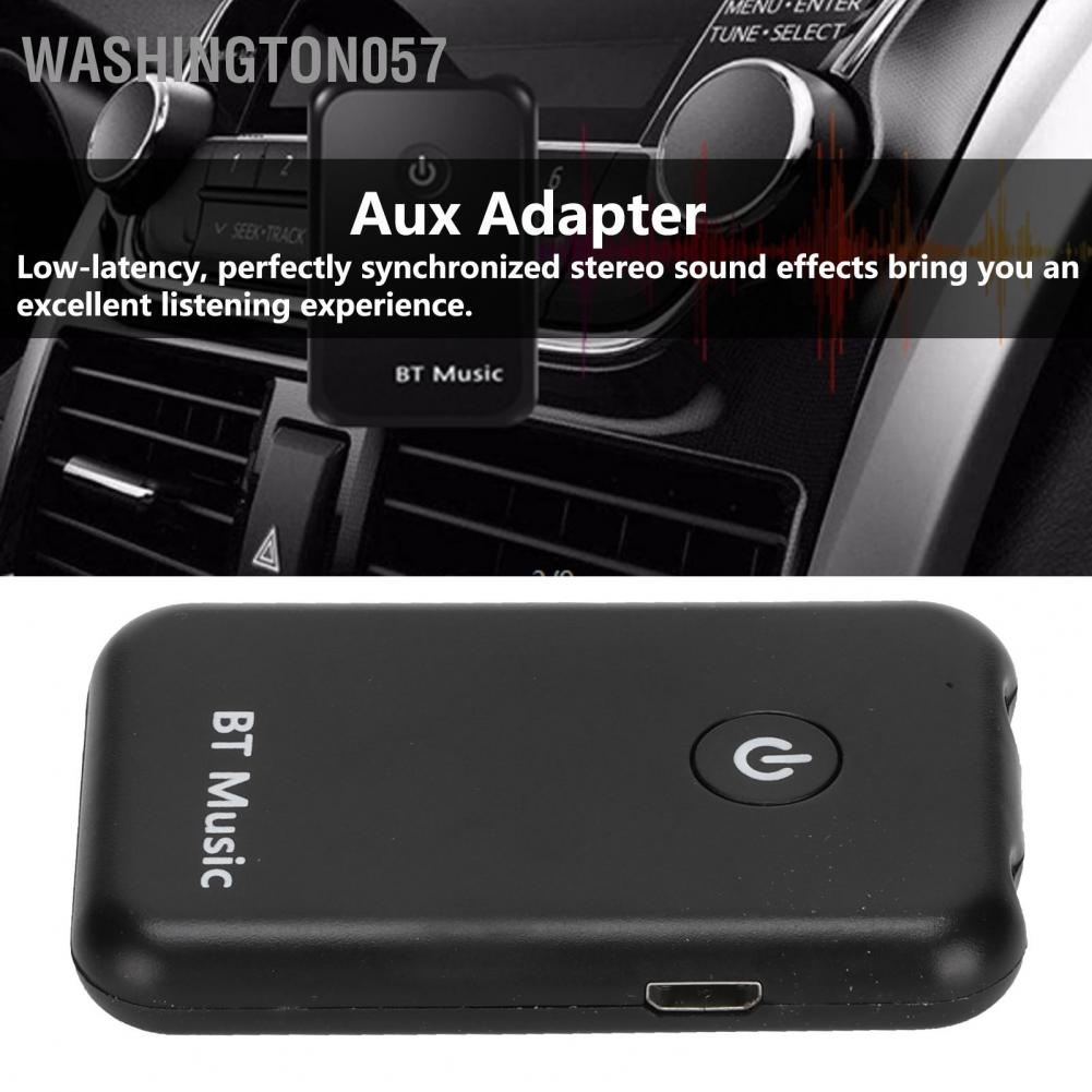 Washington057 2‑in‑1 Bluetooth Aux Adapter Wireless Transmitter Receiver Suitable for TV PC Speaker