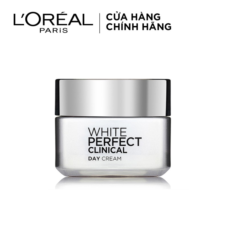 Kem dưỡng trắng mịn và giảm thâm nám ban ngày L'Oreal Paris Aura Perfect Clinical Day SPF 19PA +++ 50ml (kem ngày)