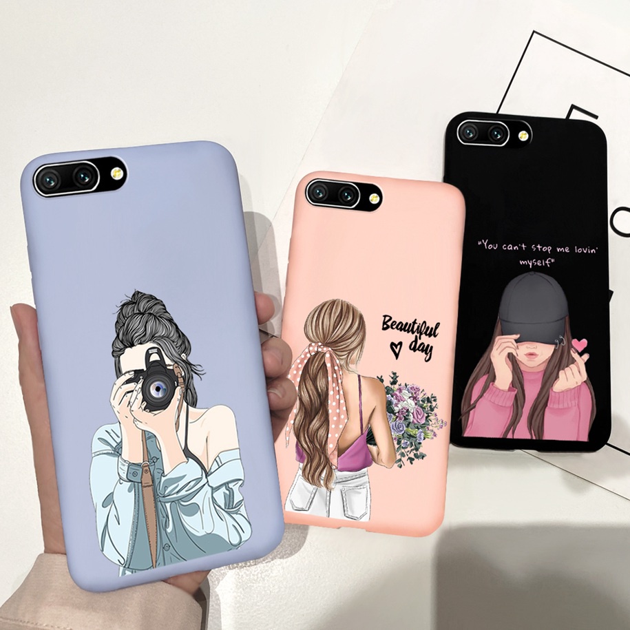 Ốp điện thoại mềm họa tiết hoa cúc hướng dương cho Huawei Honor 10 COL-L29 Honor10 COL-AL10 Vỏ 5.84 inch