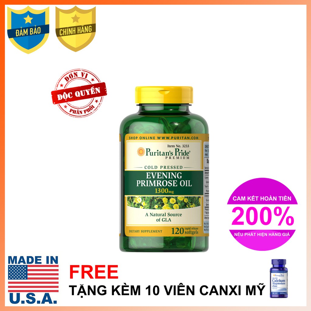 Tinh dầu hoa anh thảo Evening Primrose Oil 1300mg