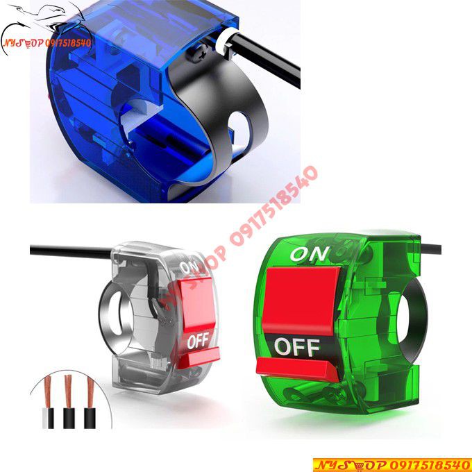 CÙM CÔNG TẮC ON/OFF NHỰA TRONG NHIỀU MÀU CÁ TÍNH