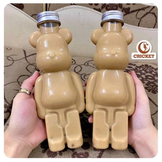 Chai Nhựa Đựng Trà Sữa Hình Gấu Bearbrick Siêu Dễ Thương