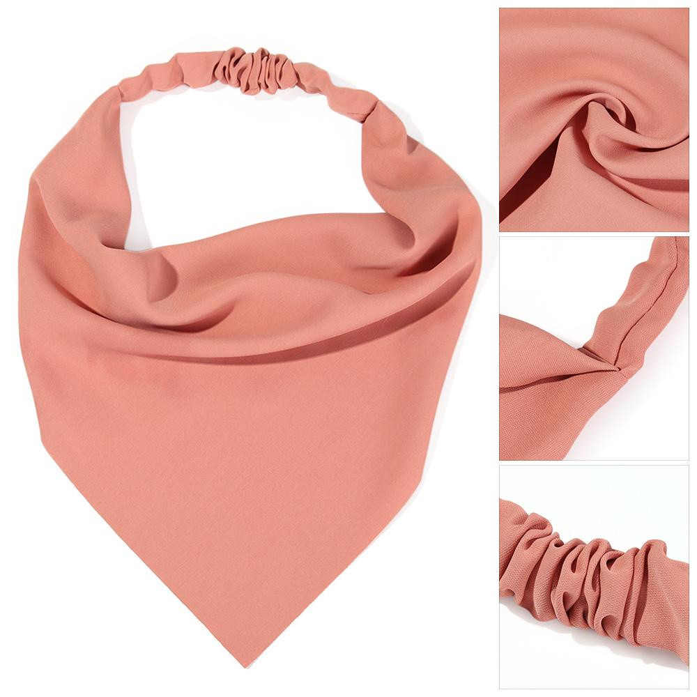 Băng Đô Turban Màu Trơn Hình Tam Giác Dành Cho Nữ