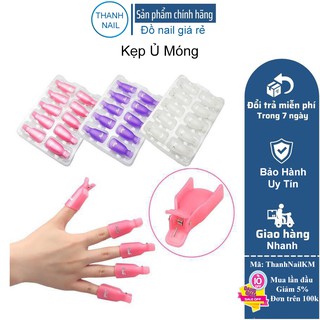 Kẹp ủ tháo gel móng tay, bộ 10 kẹp nhựa bền